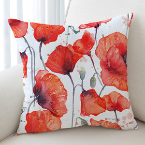 Red Flower SWKD0849 Cushion Cover