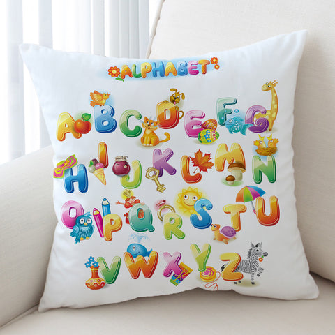 Image of English Alphabet SWKD0983 Cushion Cover