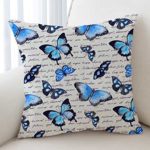Image of Butterfly Letter SWKD0989 Cushion Cover