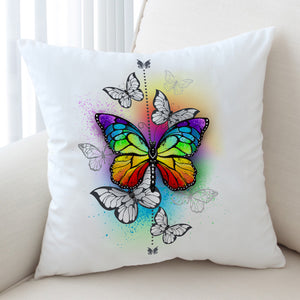 Rainbow Butterfly SWKD1116 Cushion Cover