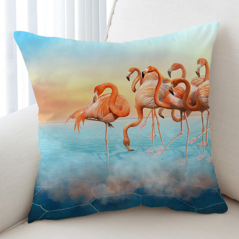 Image of Heavenly Flamingos SWKD1294 Cushion Cover