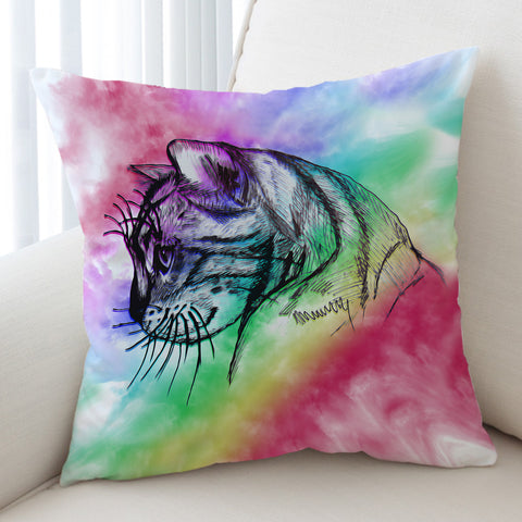 Image of Kitty Sketch SWKD1385 Cushion Cover