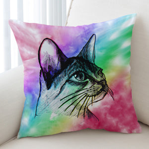Kitty Sketch SWKD1386 Cushion Cover