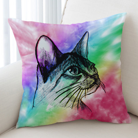 Image of Kitty Sketch SWKD1386 Cushion Cover