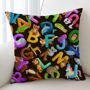 Animal Alphabet SWKD1394 Cushion Cover