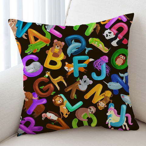 Image of Animal Alphabet SWKD1394 Cushion Cover