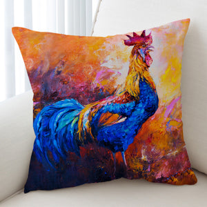 Oil Painted Rooster SWKD1395 Cushion Cover