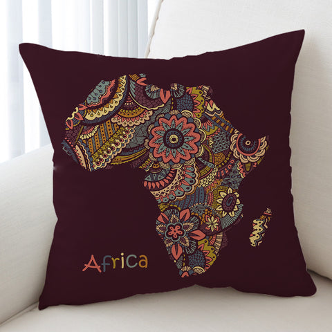 Image of Africa Continent SWKD1510 Cushion Cover