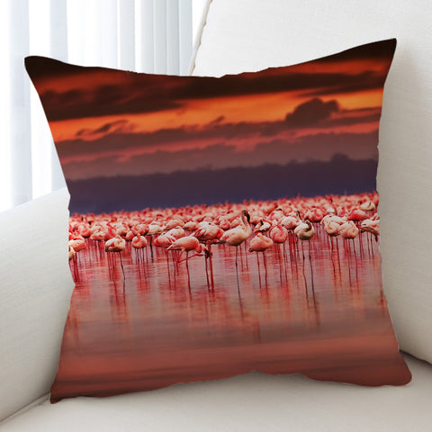 Image of Flamingo Sunset SWKD1531 Cushion Cover