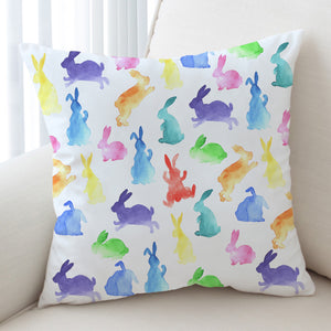 Colorful Bunnies SWKD1535 Cushion Cover