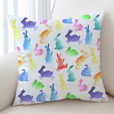 Image of Colorful Bunnies SWKD1535 Cushion Cover