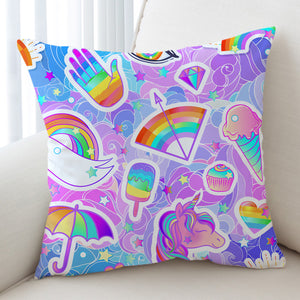 Rainbow Themed SWKD1555 Cushion Cover