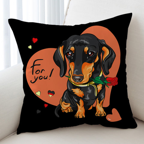 Image of Love Dachshund SWKD1562 Cushion Cover