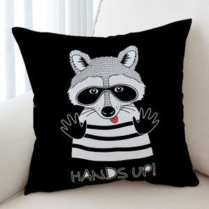 Hands Up Racoon SWKD1563 Cushion Cover