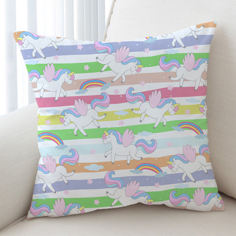 Image of Rainbow Unicorn SWKD1566 Cushion Cover