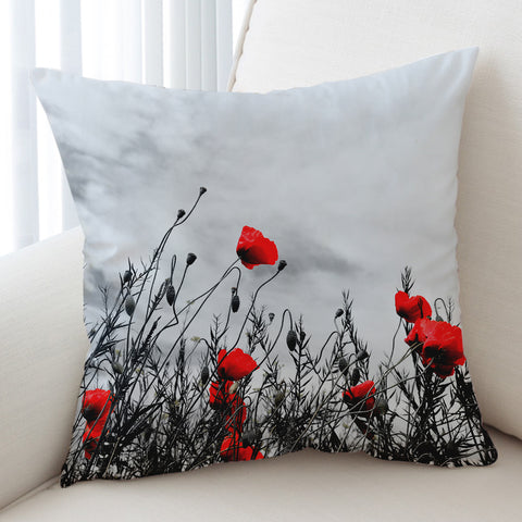Image of Red Poppy SWKD1640 Cushion Cover