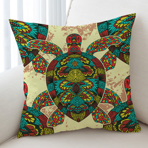 Stylized Turtle SWKD1650 Cushion Cover