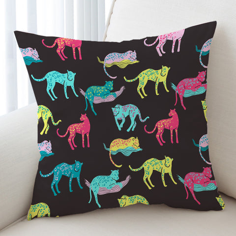 Image of Leopard Pattern SWKD1663 Cushion Cover