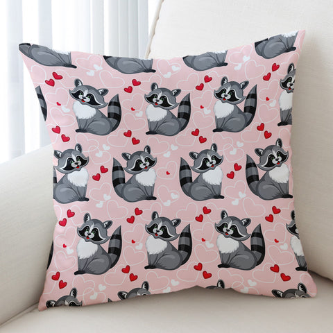 Image of Lovely Racoon SWKD1674 Cushion Cover