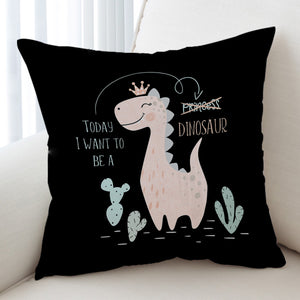 Dinosaur Princess SWKD1747 Cushion Cover