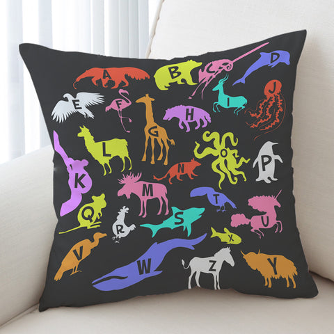 Image of Animal Alphabet SWKD1825 Cushion Cover