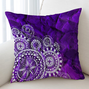 Purplish Circle Decoration SWKD1887 Cushion Cover