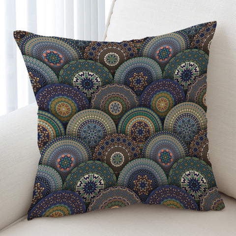 Image of Stylized Fish Scales SWKD1903 Cushion Cover