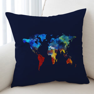 World's Map SWKD1907 Cushion Cover