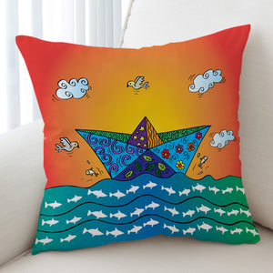 Paper Boat SWKD1908 Cushion Cover