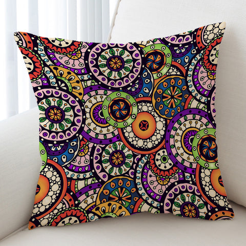 Image of Stylized Circles SWKD1997 Cushion Cover