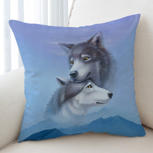 Wolf Couple SWKD2027 Cushion Cover