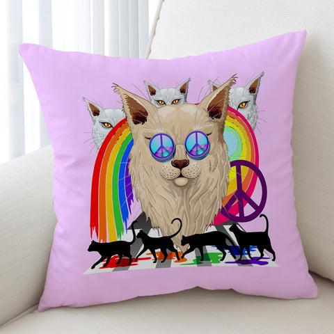 Image of Peace Cat SWKD2085 Cushion Cover