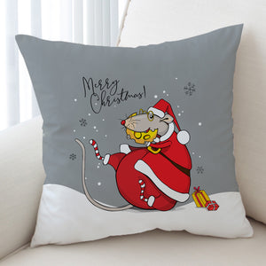 Xmas Rat SWKD2524 Cushion Cover