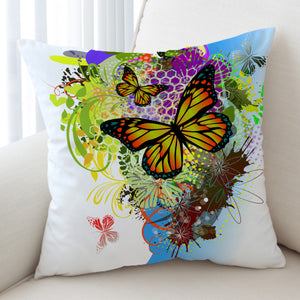 Colorful Butterfly SWKD3311 Cushion Cover