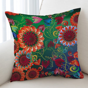 Hot Color Flowers SWKD3316 Cushion Cover