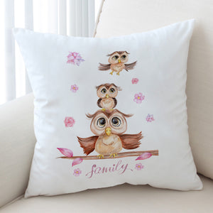 Owl Family SWKD3325 Cushion Cover