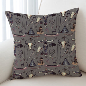 Brown Hunter Bohemian Pattern SWKD3337 Cushion Cover