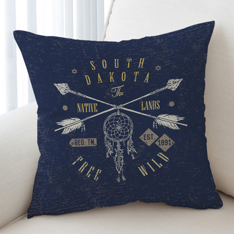 Image of South Dakota The Native Land SWKD3339 Cushion Cover