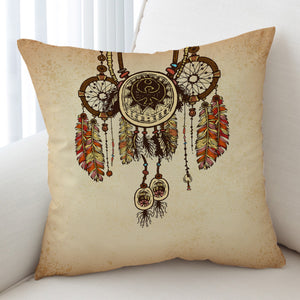 Three Beige Dreamcatchers SWKD3340 Cushion Cover