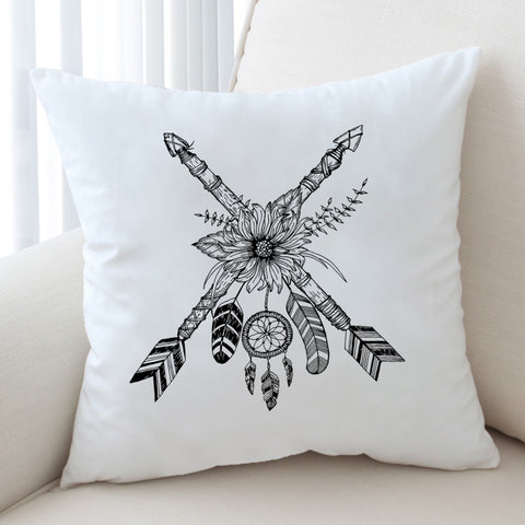 Image of Floral Dreamcatcher & Arrows SWKD3350 Cushion Cover