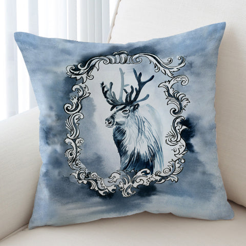 Image of Elk Sketch On The Mirror SWKD3366 Cushion Cover