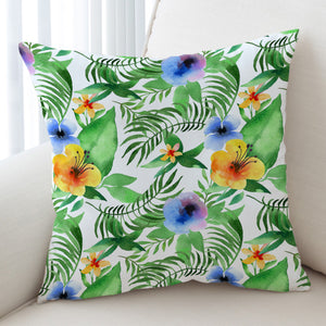 Colorful Flowers & Leaves SWKD3368 Cushion Cover