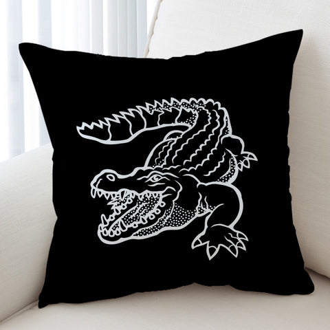 Image of Crocodile Sketch SWKD3382 Cushion Cover