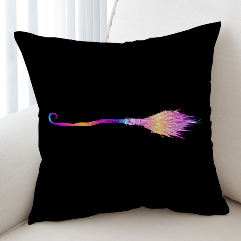 Image of Colorful Gradient Flying Broom SWKD3383 Cushion Cover