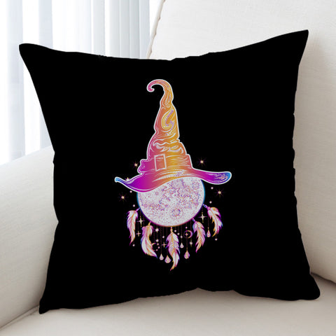 Image of Colorful Gradient Witch Hat Dreamcatcher SWKD3385 Cushion Cover