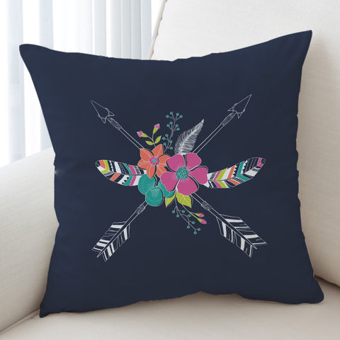 Image of Floral Arrows & Feather SWKD3668 Cushion Cover