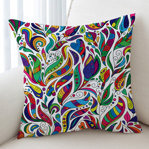 Multicolor Aztec Pattern on Feather  SWKD3681 Cushion Cover