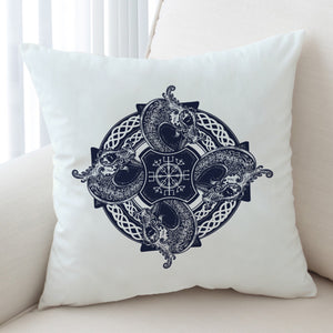 Navy Ancient Mandala SWKD3683 Cushion Cover