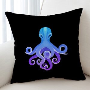 Gradient Blue&Purple Angry Octopus SWKD3687 Cushion Cover