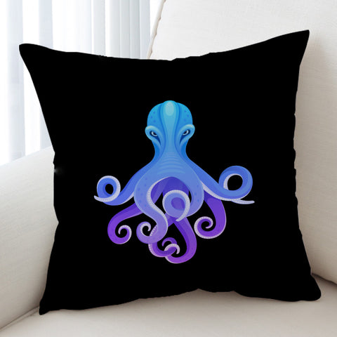 Image of Gradient Blue&Purple Angry Octopus SWKD3687 Cushion Cover